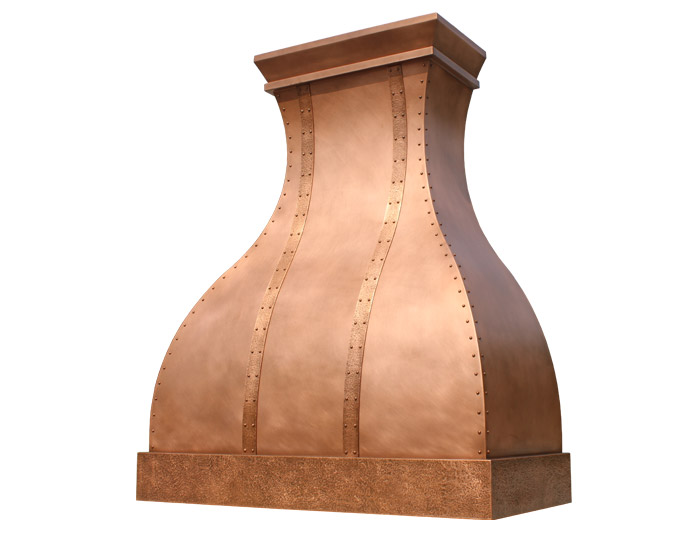 Arabella Range Hood with Seam Rivets