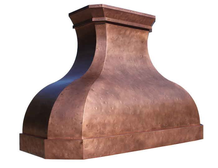 Arabella Range Hood in Medium Antique Copper