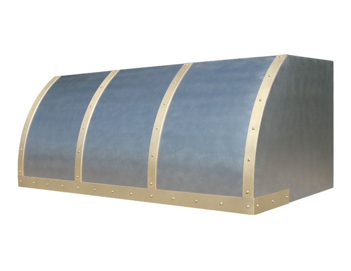 Barrel Range Hood in Natural Stainless Steel 