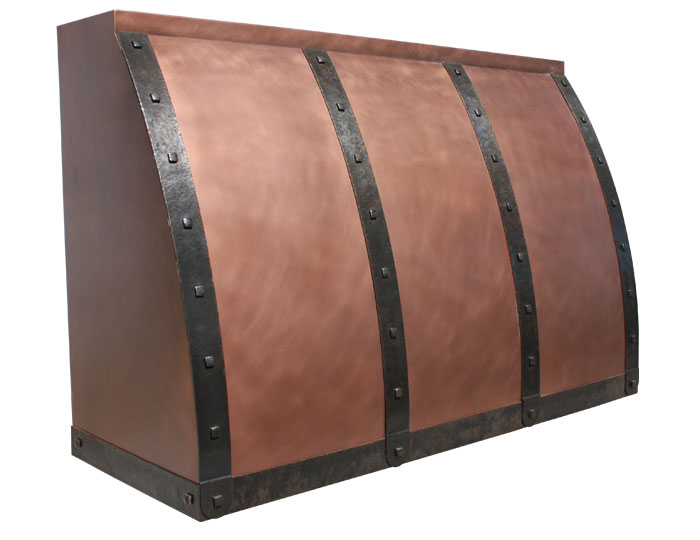 Barrel Range Hood with Square Head Bolts