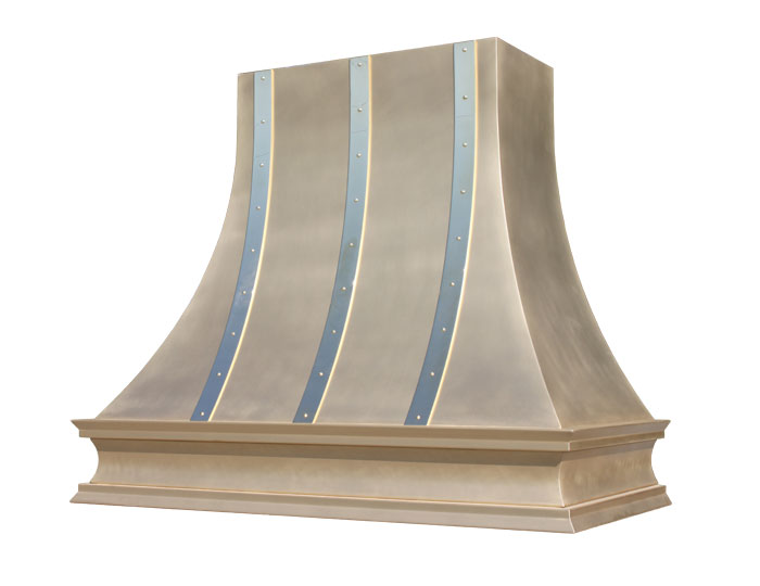 Natural Brass Range Hood