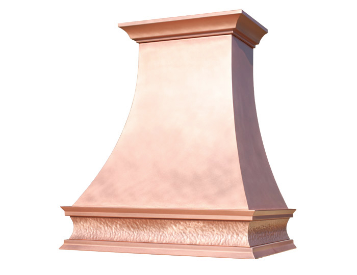 Vintage copper shop range hood