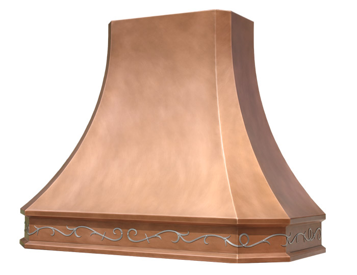 Light Brown Copper Range Hood