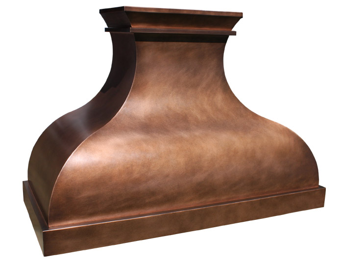 Medium Brown Copper Range Hood