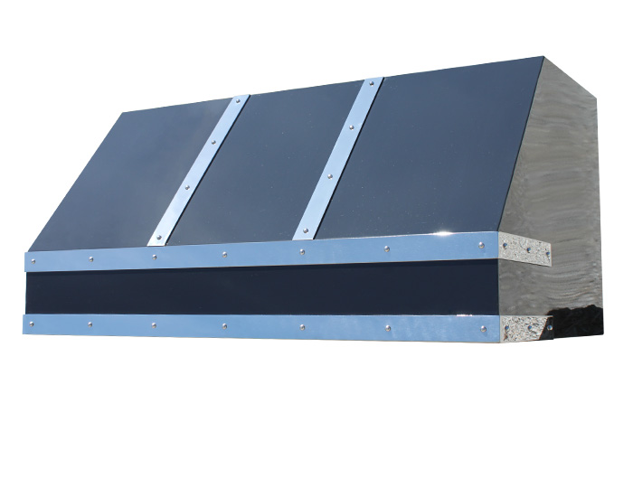 Heritage Range Hood with Gloss Black Powdercoat Finish