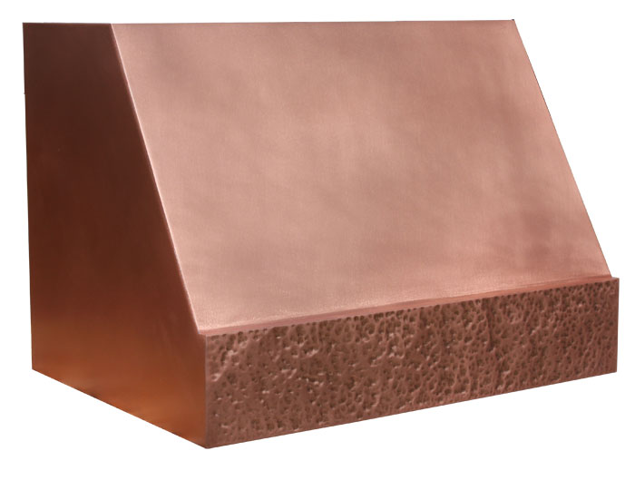 Heritage Range Hood in Natural Sanded Copper