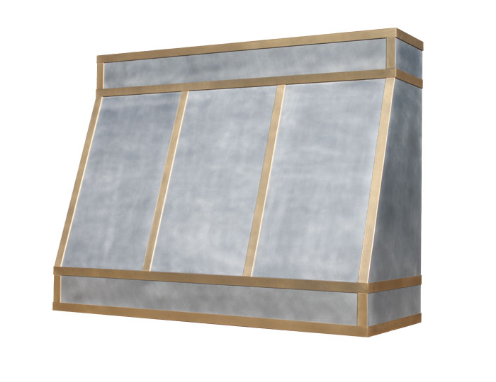 Heritage Range Hood with Rivetless Brass Straps