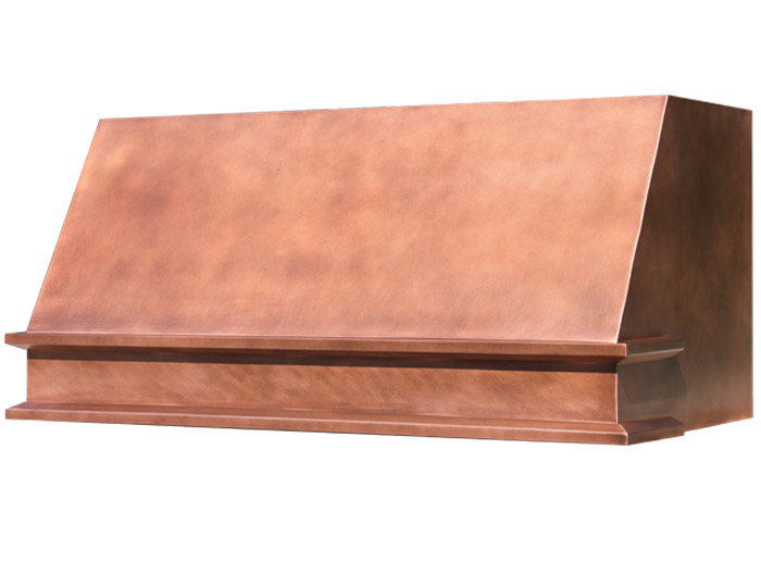 Heritage Range Hood in Light Antique Copper