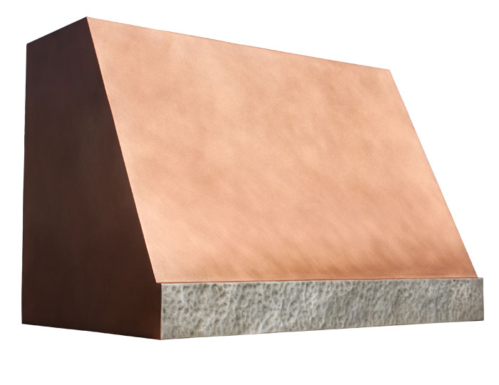 Heritage Range Hood in Light Brown Copper