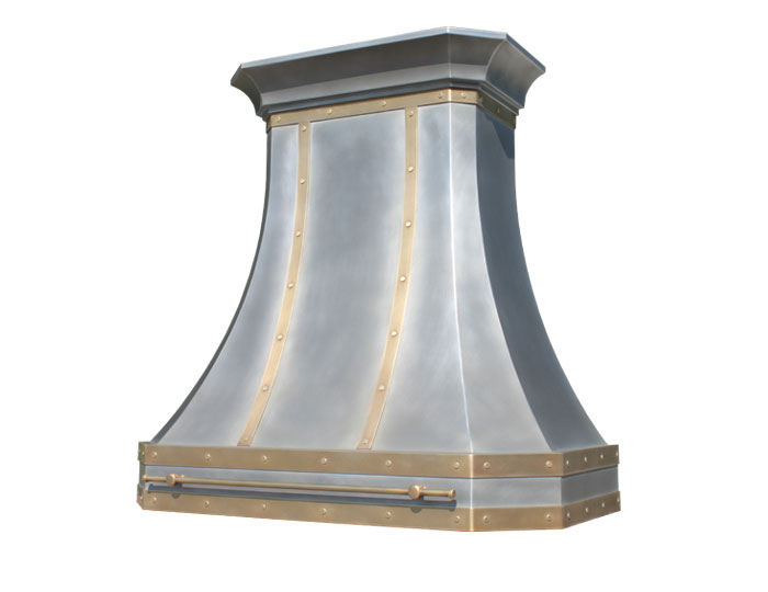 Mitered Sweep Range Hood with Potrail