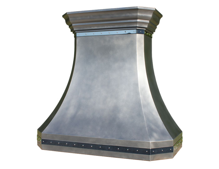 Mitered Sweep Hood in Stainless Steel