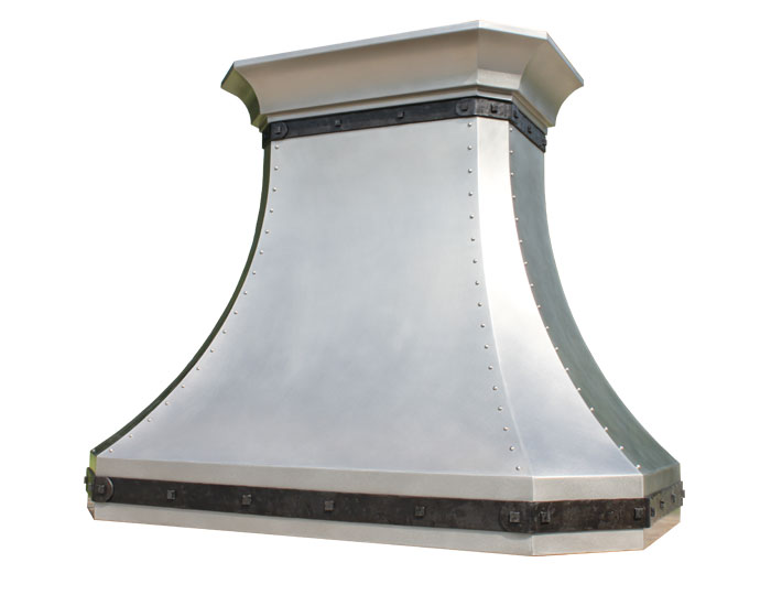 Mitered Sweep Hood in Stainless Steel