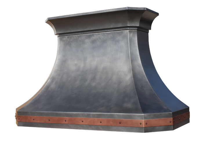Mitered Sweep Hood in Stainless Steel