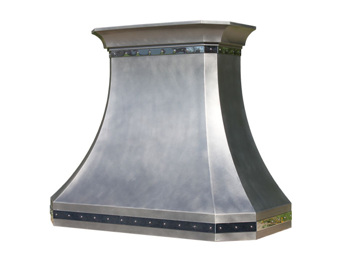 Mitered Sweep Hood in Stainless Steel