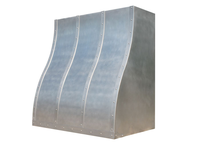 Ogee Range Hood with Non Directional Stainless Steel