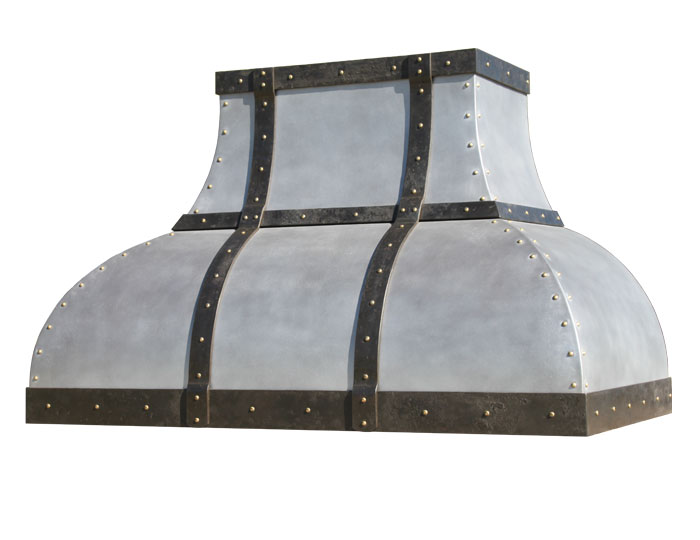 Light Gray Zinc Range Hood