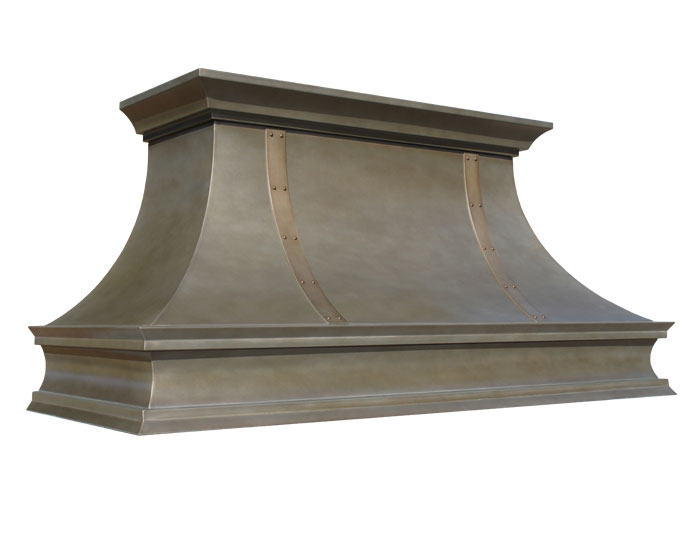 Medium Antique Zinc Range Hood