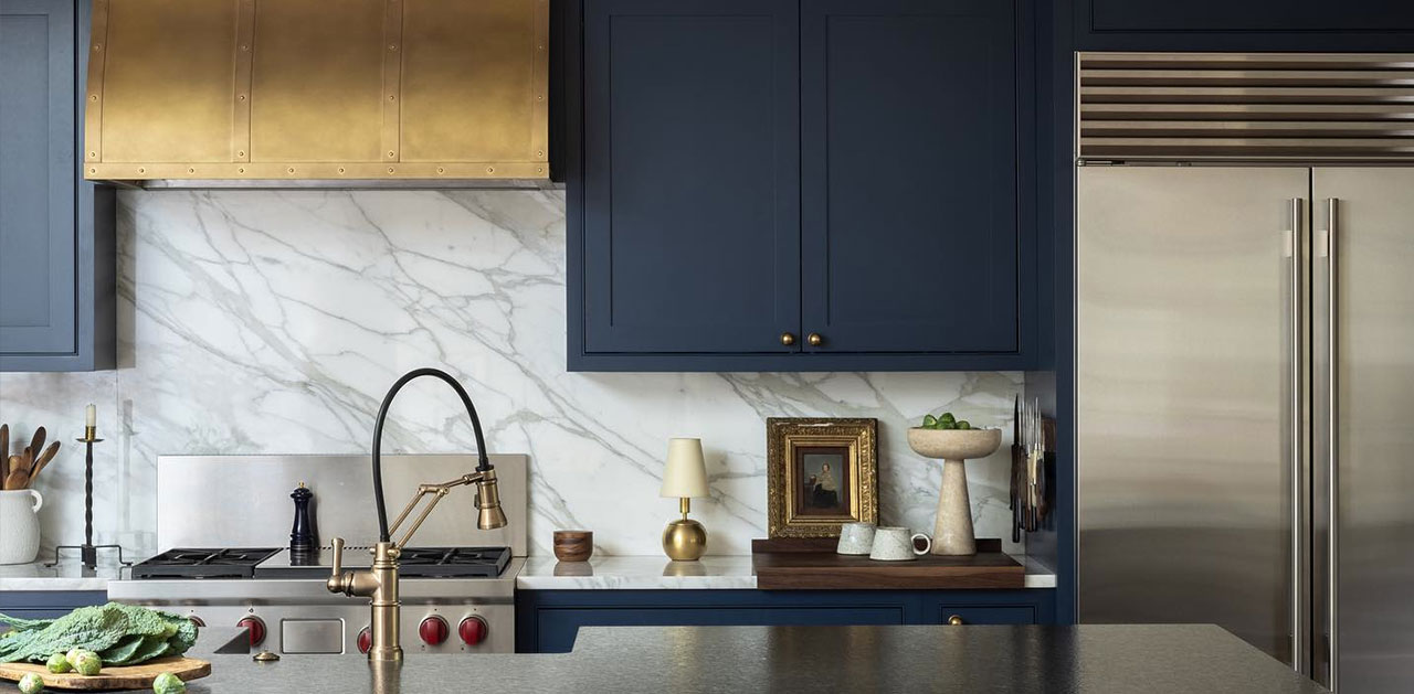 Brass Range Hood Installation