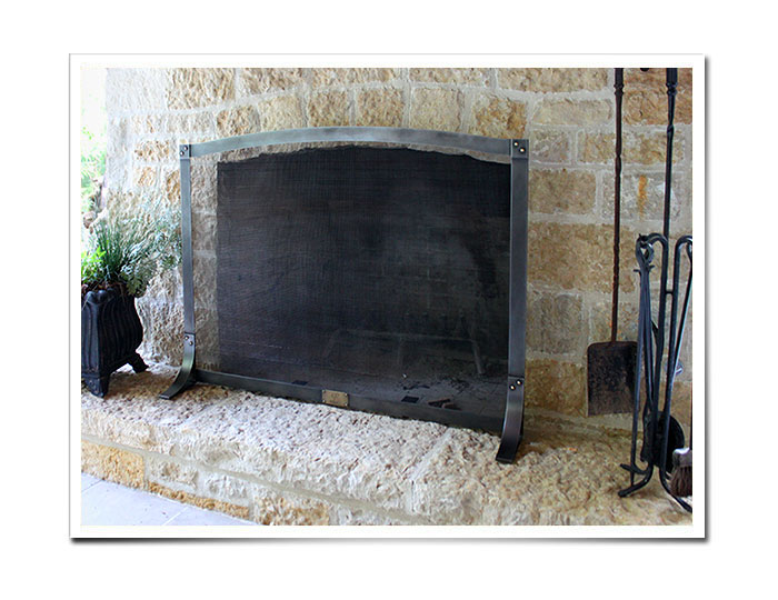 Forged Steel Fireplace Screen