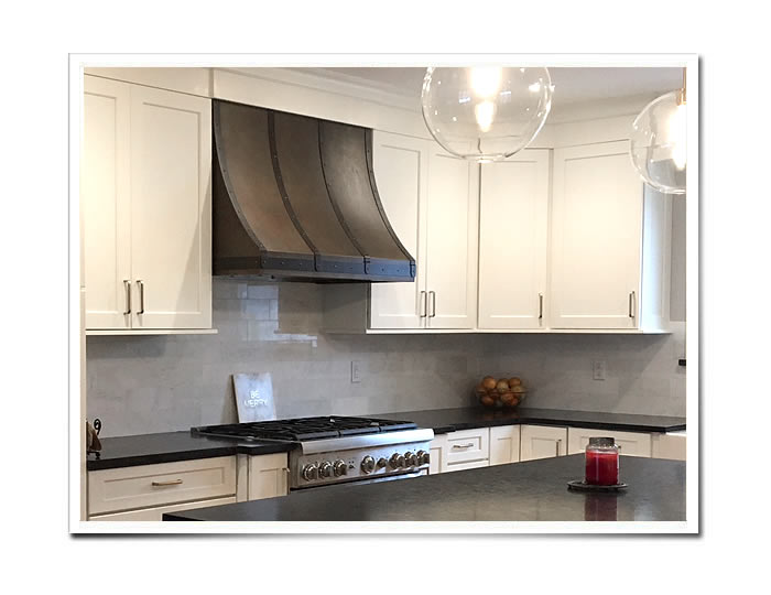 Single Sweep Range Hood by Vogler Metalwork & Design 