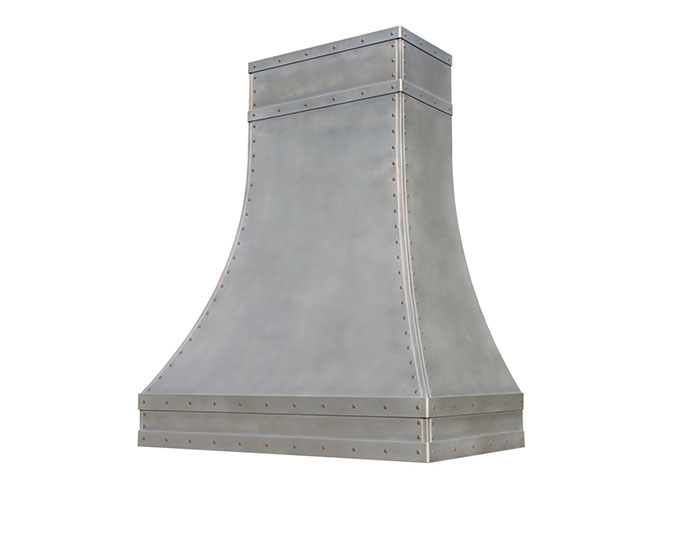 Traditional Sweep Zinc Range Hood