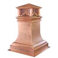 Craftsman Copper Chimney Pot