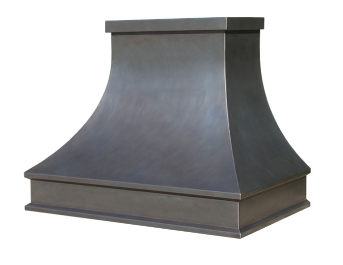 Medium Antique Stainless Steel Range Hood