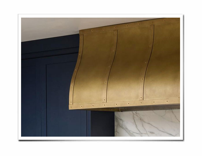 Custom Brass Range Hood