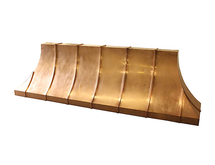 Copper Awning ~ Batten Seams ~ Natural Sanded Copper