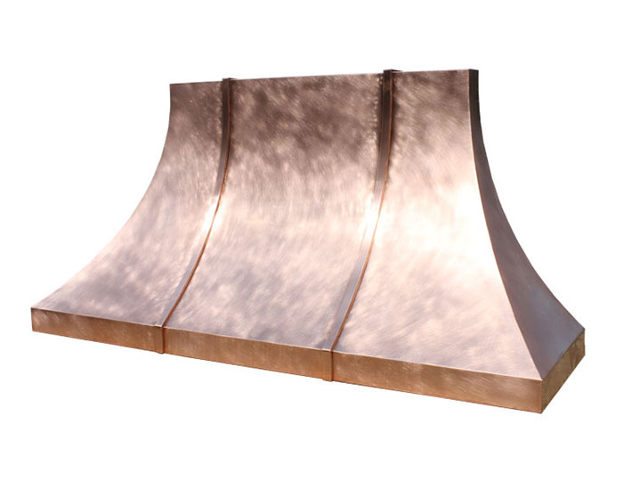 Copper Awning ~ Batten Seams ~ Natural Sanded Copper