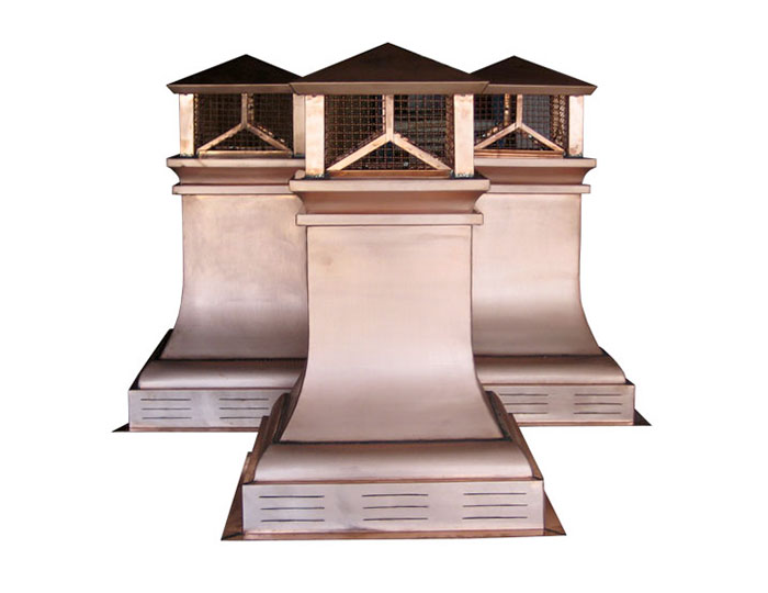 Copper Chimney Pots ~ Craftsman Design
