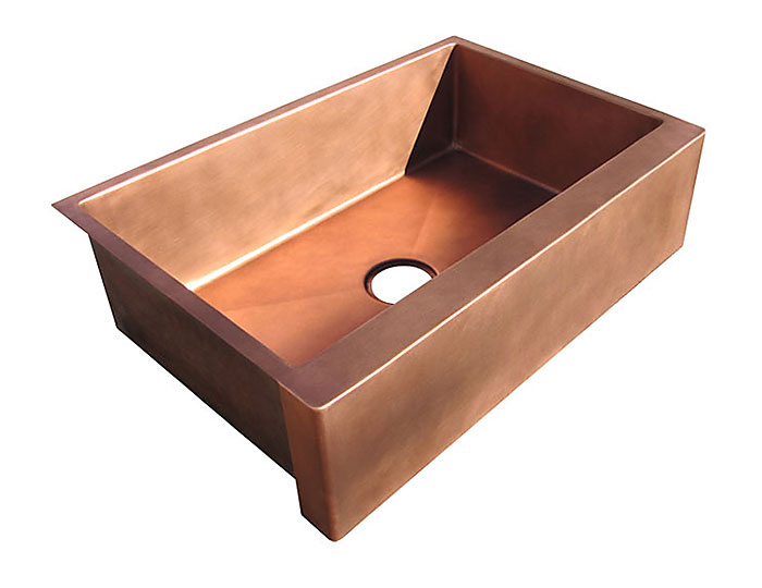 Standard Farmhouse Sink ~ Light Brown Copper